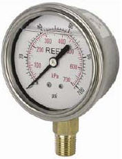 Bottom Connection Dial Pressure Gauge "Reed" model AVNC-160PO-16